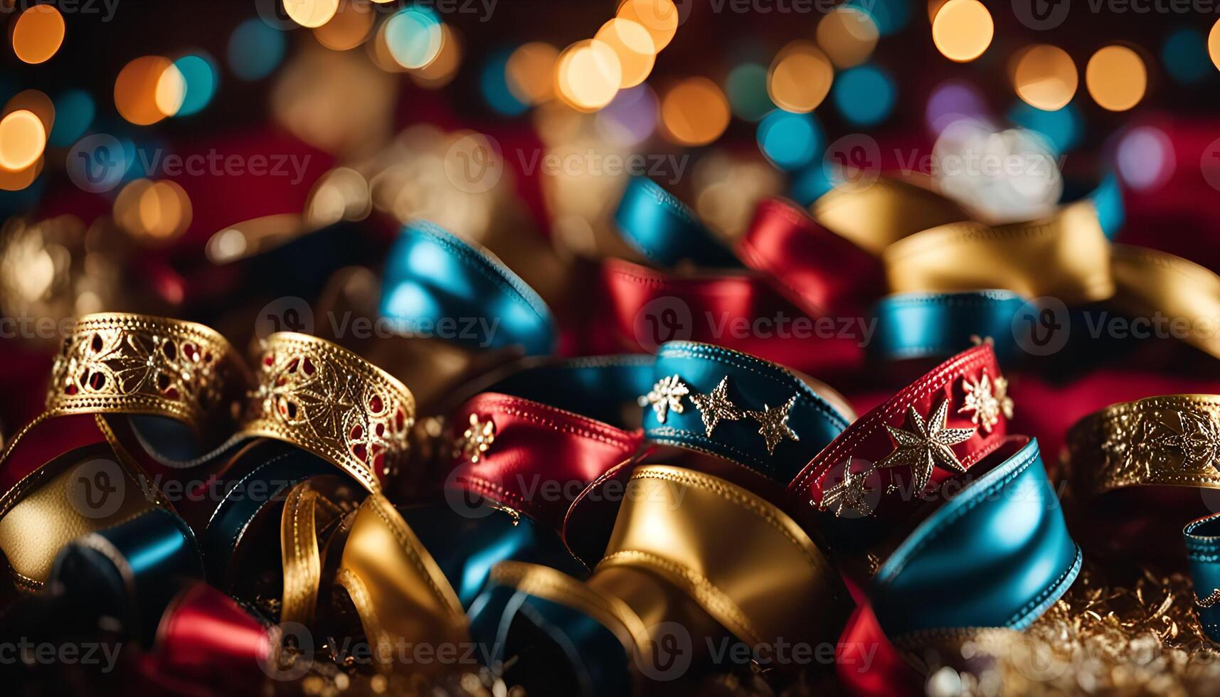 Festive Ribbons and Decorations photo
