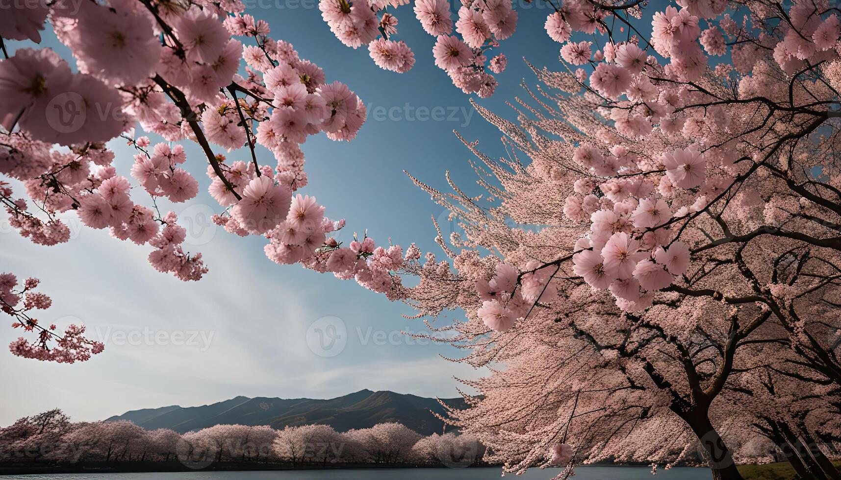 Cherry Blossoms in Full Bloom photo