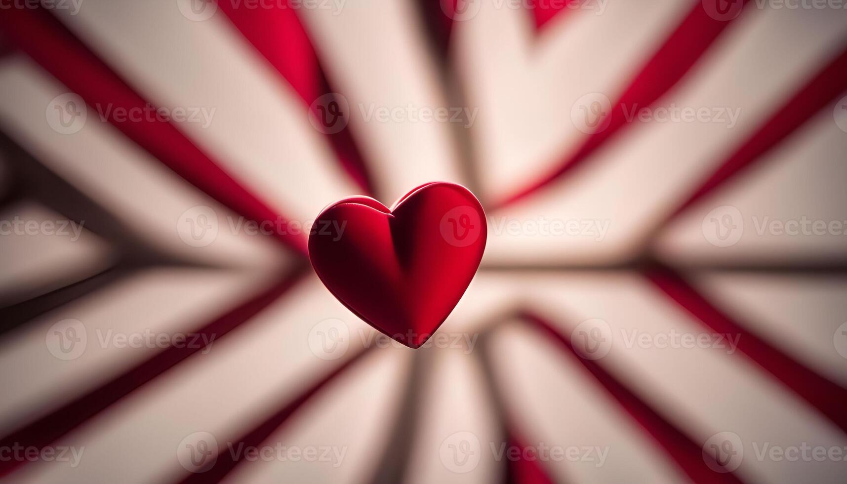 Red Heart in a Swirling Background photo