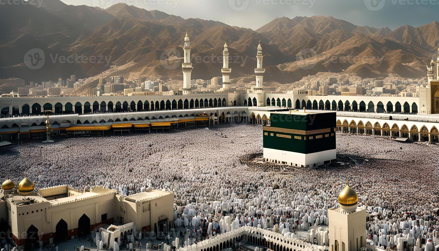 Hajj Pilgrimage at the Kaaba in Mecca photo