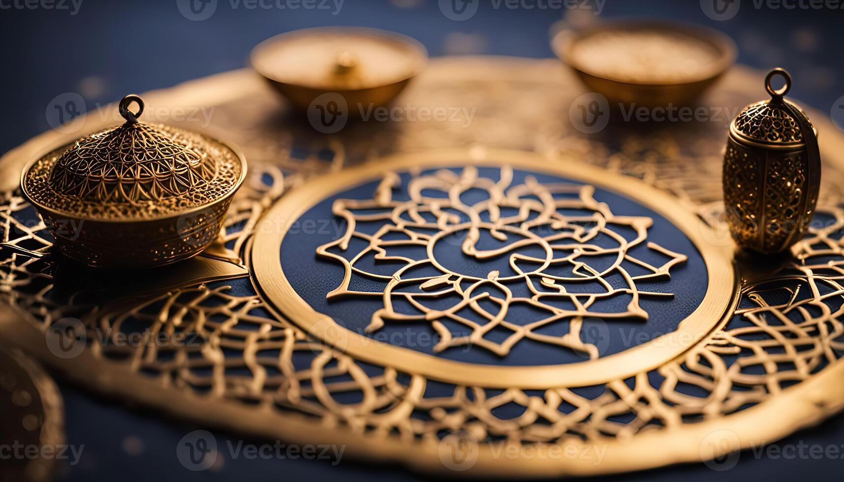 Golden Ornamental Tray photo