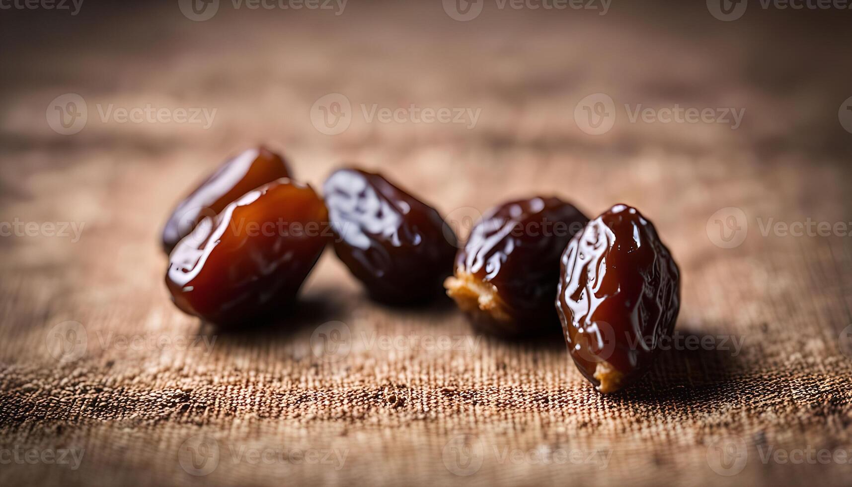 Dates on a Wooden Surface photo