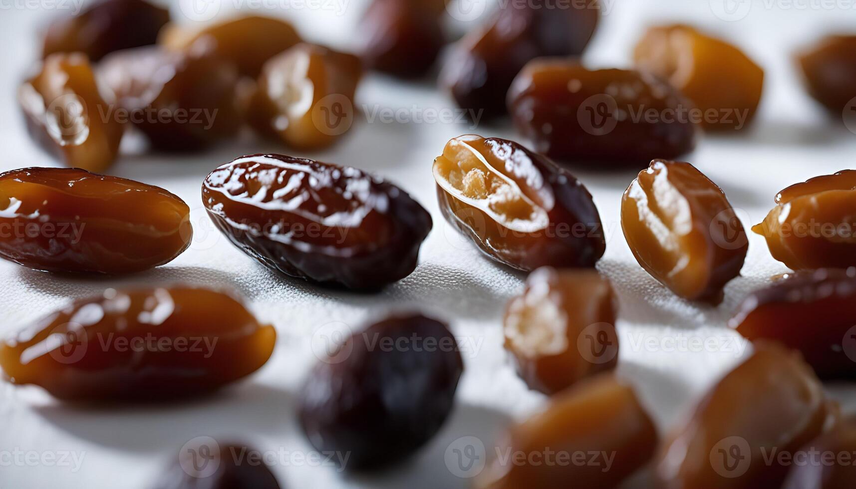 Close-up of Dates on a White Surface photo