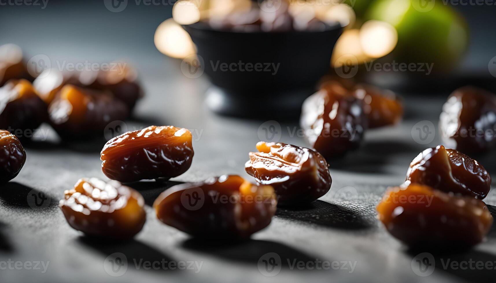 Dates on a Dark Background photo
