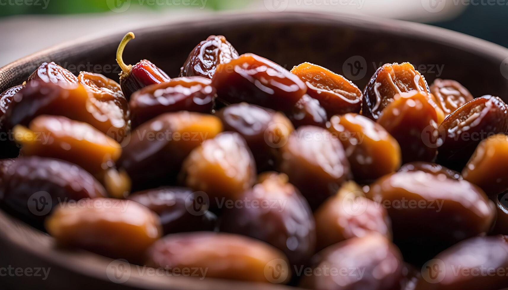 Close-up of a Bowl of Dates photo