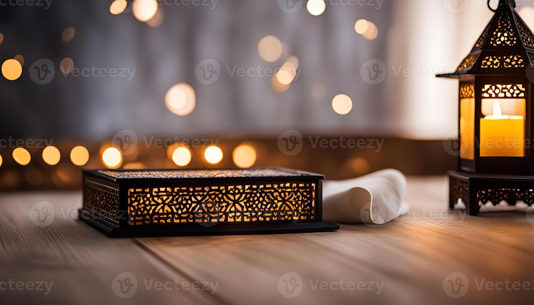 Intricate Lanterns with Warm Glow photo