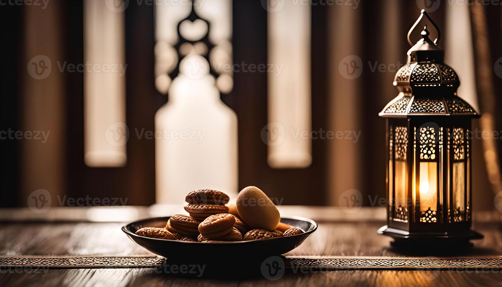Ramadan Lantern and Treats photo