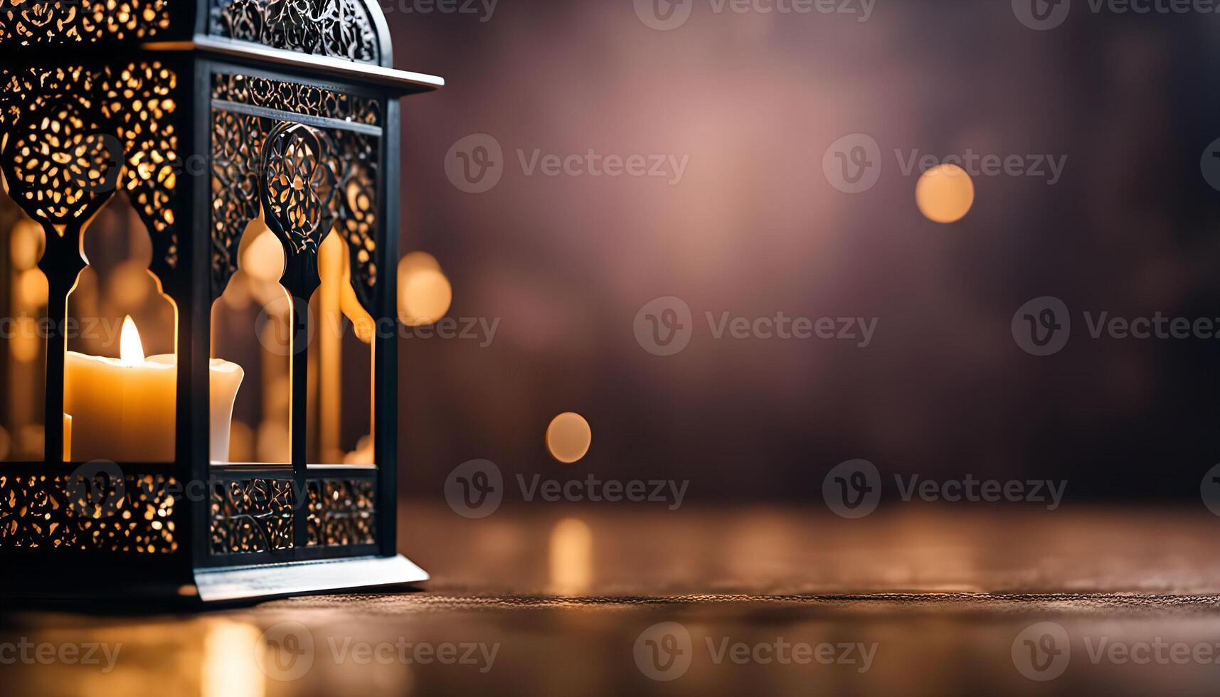 Intricate Lantern with Warm Glow photo