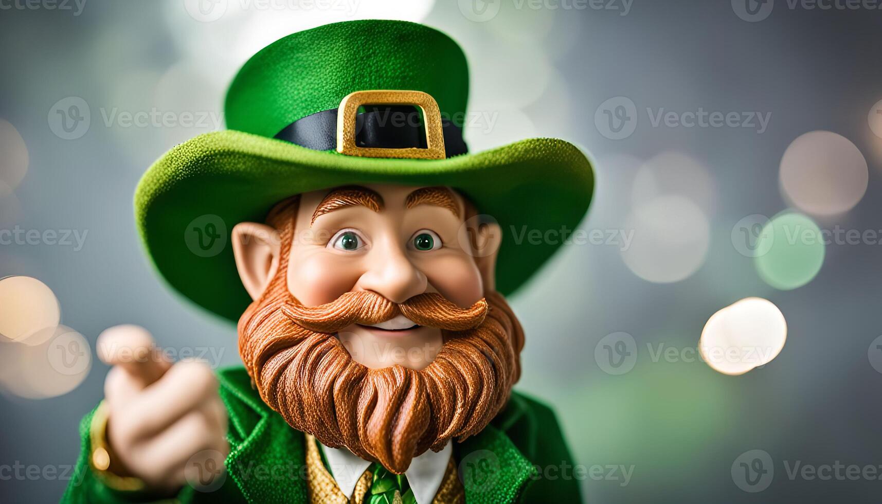 Leprechaun with a big smile photo