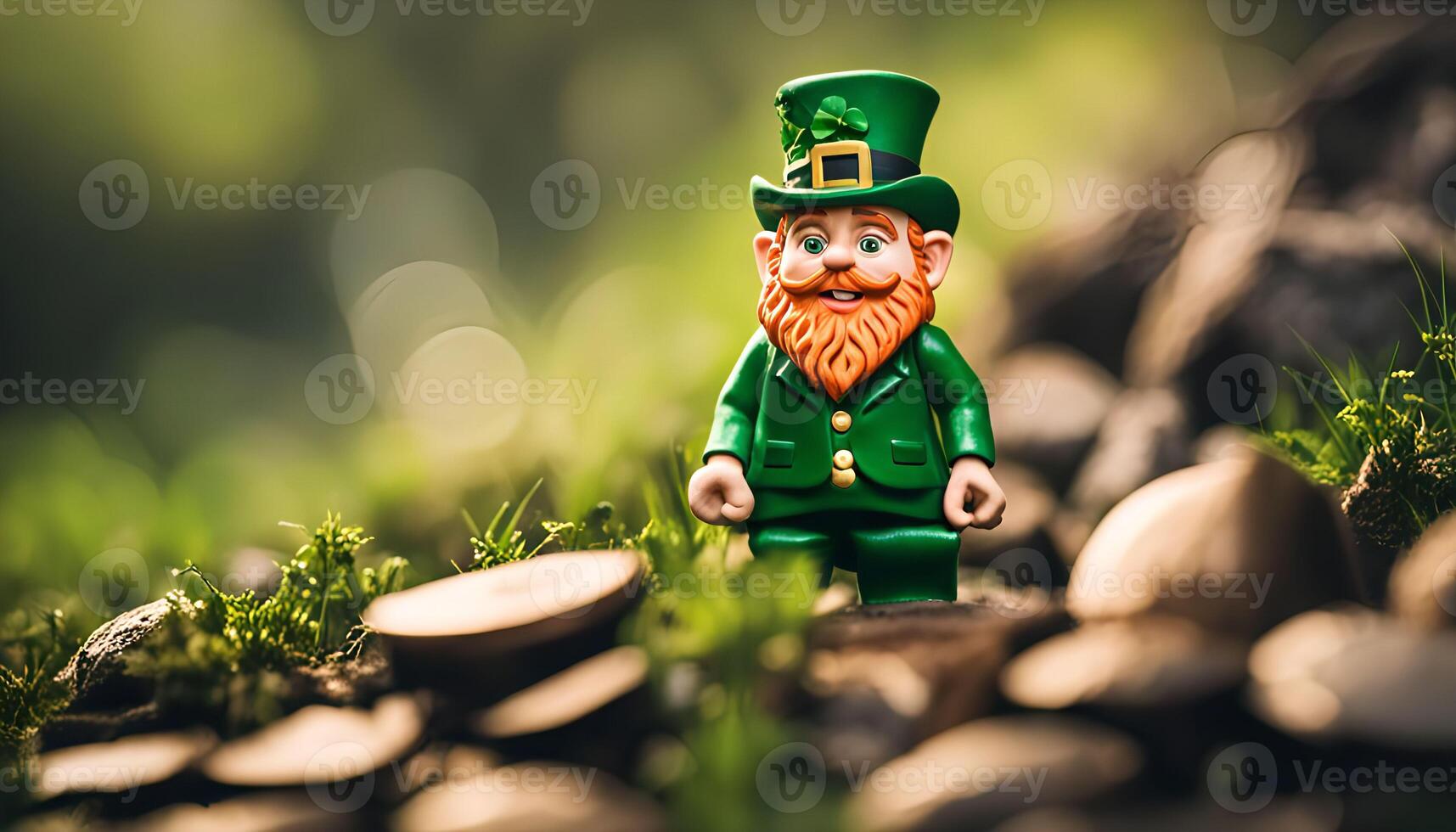 Leprechaun in the forest photo