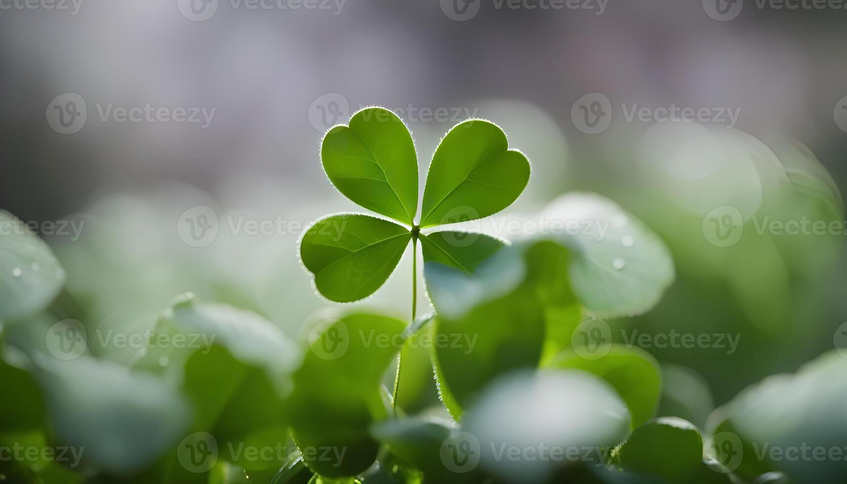 Four Leaf Clover Macro Photography photo