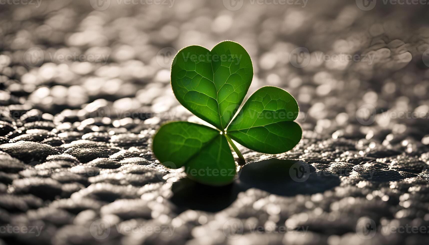Green Clover in the Sunlight photo