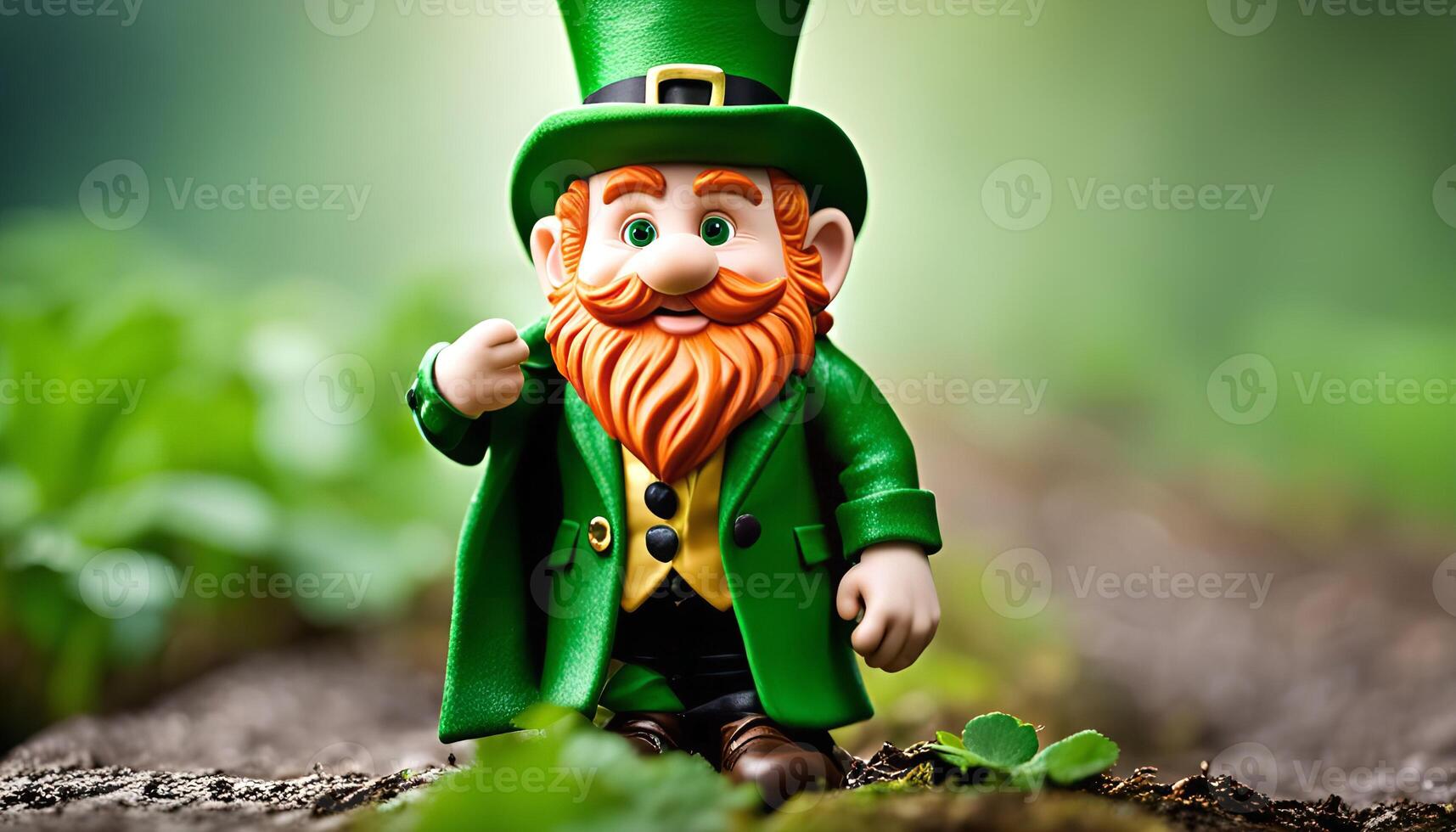 Leprechaun Figurine green photo