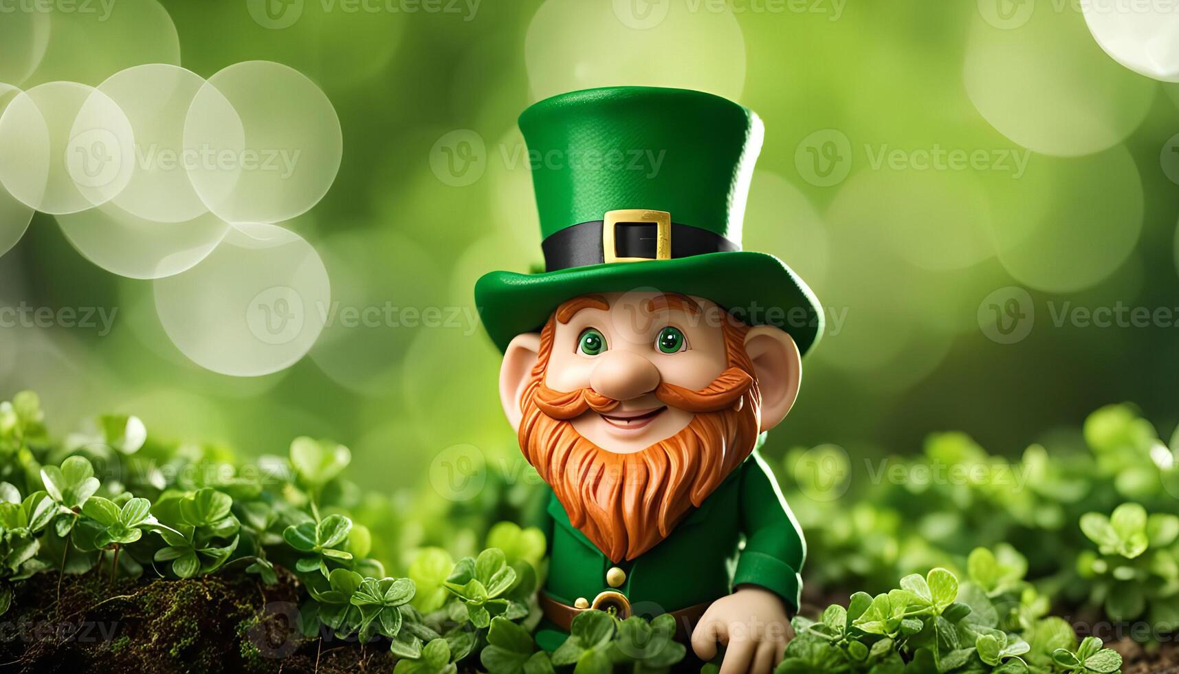 Leprechaun in a Green Meadow photo