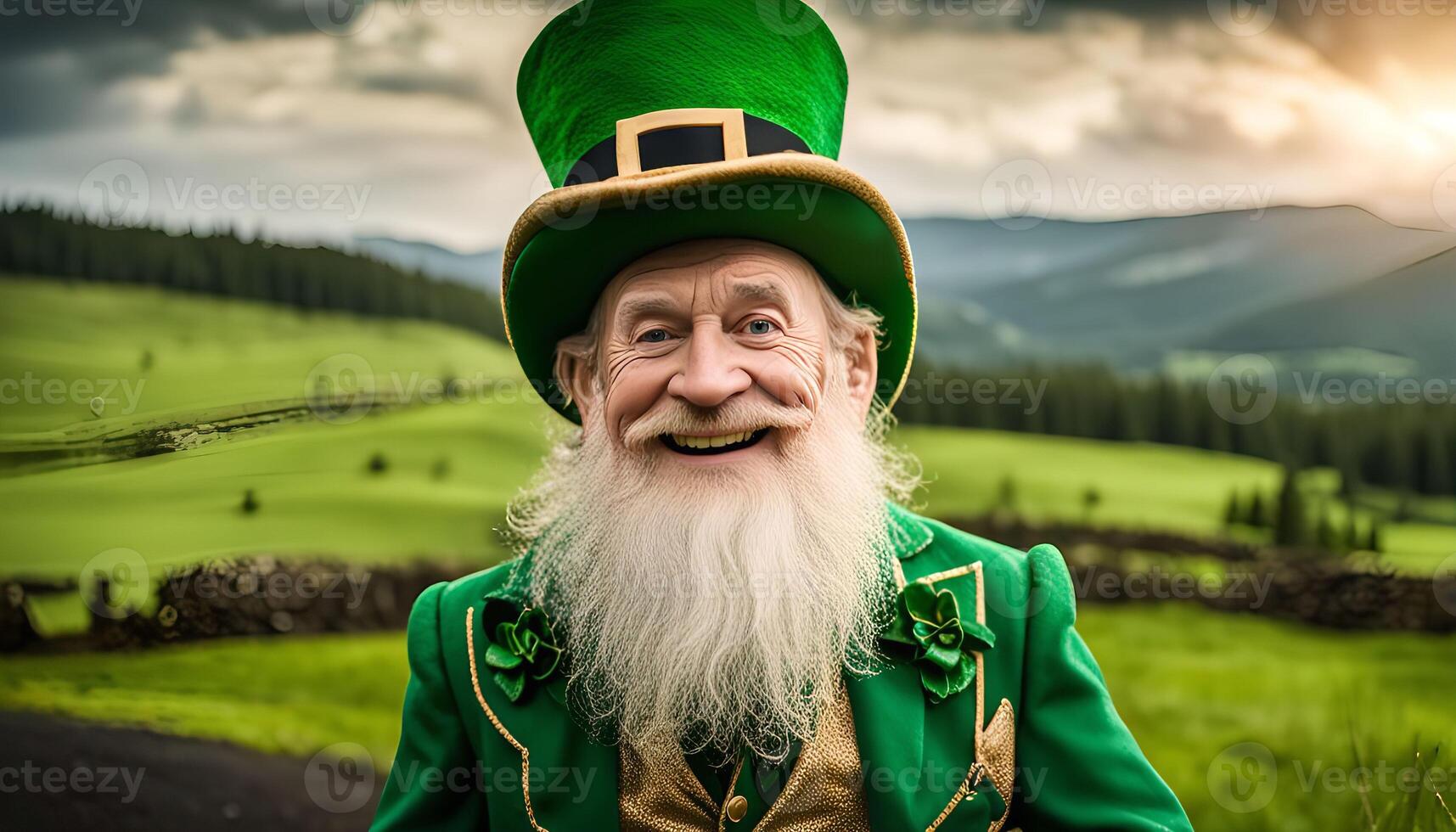 Smiling Leprechaun in Green Hills photo
