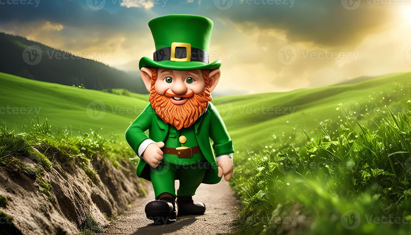 Leprechaun Walking on a Path photo