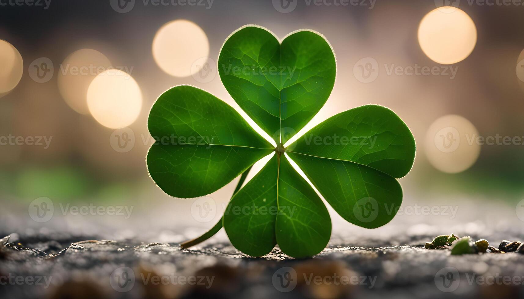 Four-Leaf Clover Close-up photo