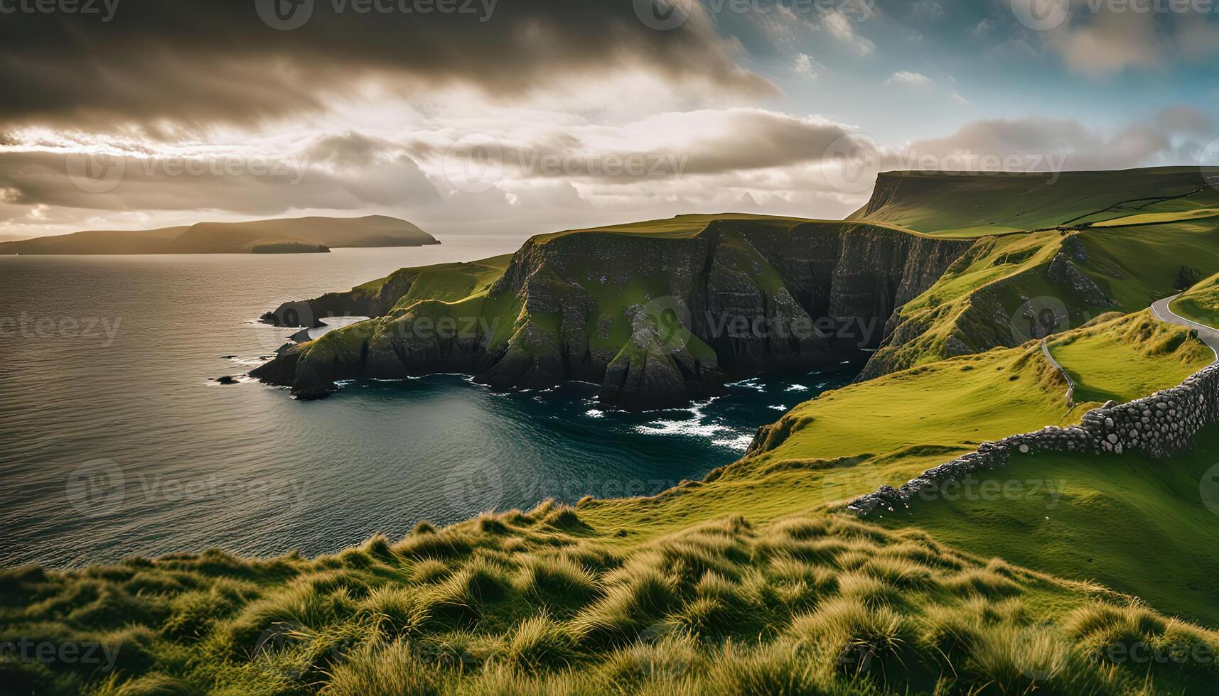 Serene Cliffs and Sea photo