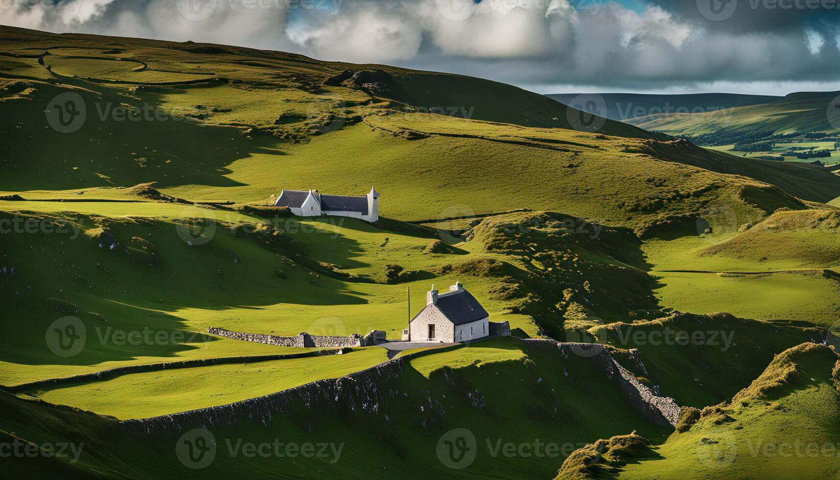 A Secluded Cottage on a Lush Hillside photo