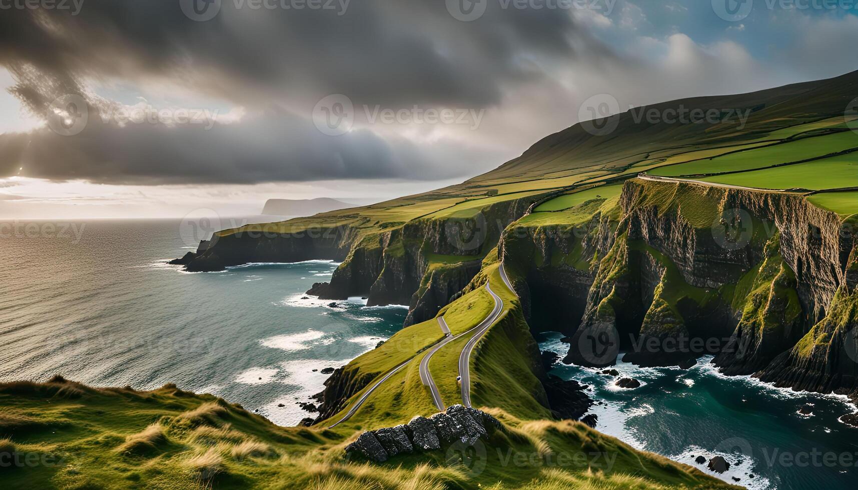 Scenic Coastal Road in Ireland photo