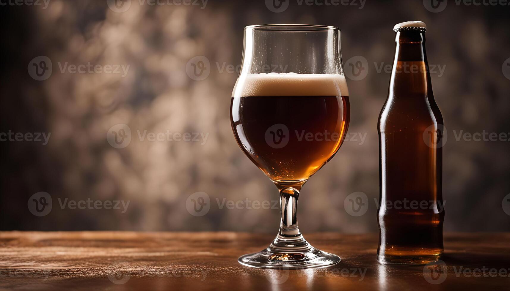 Beer in a Glass and Bottle photo