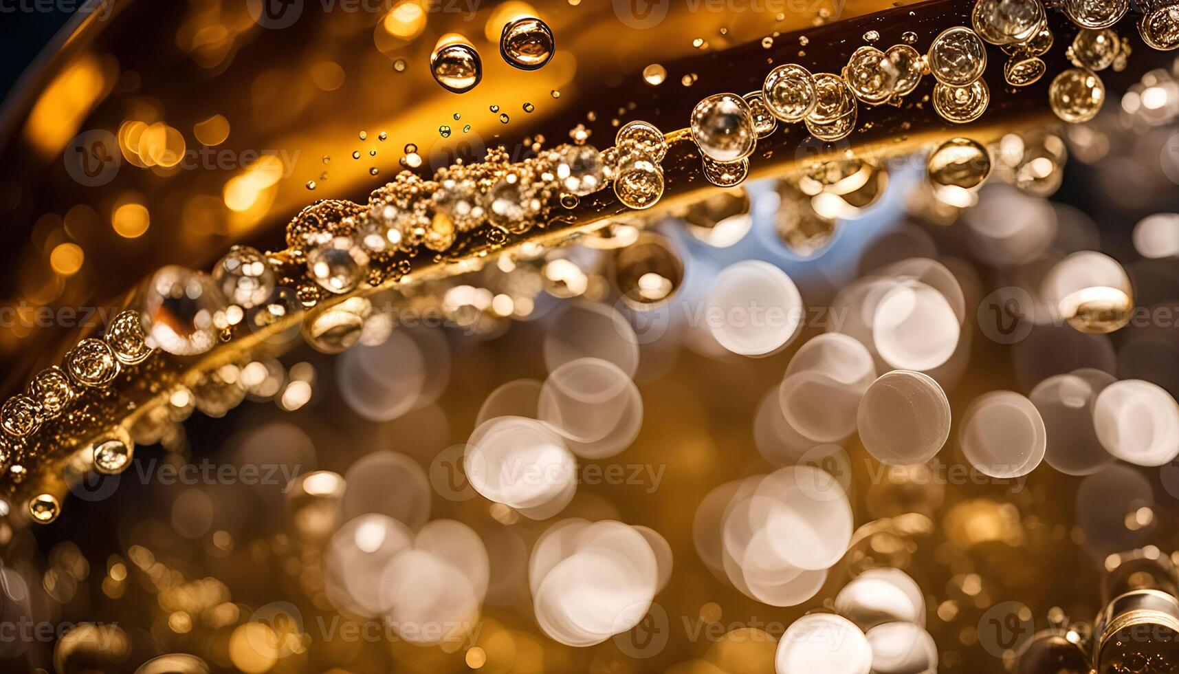 Golden Bubbles and Bokeh photo