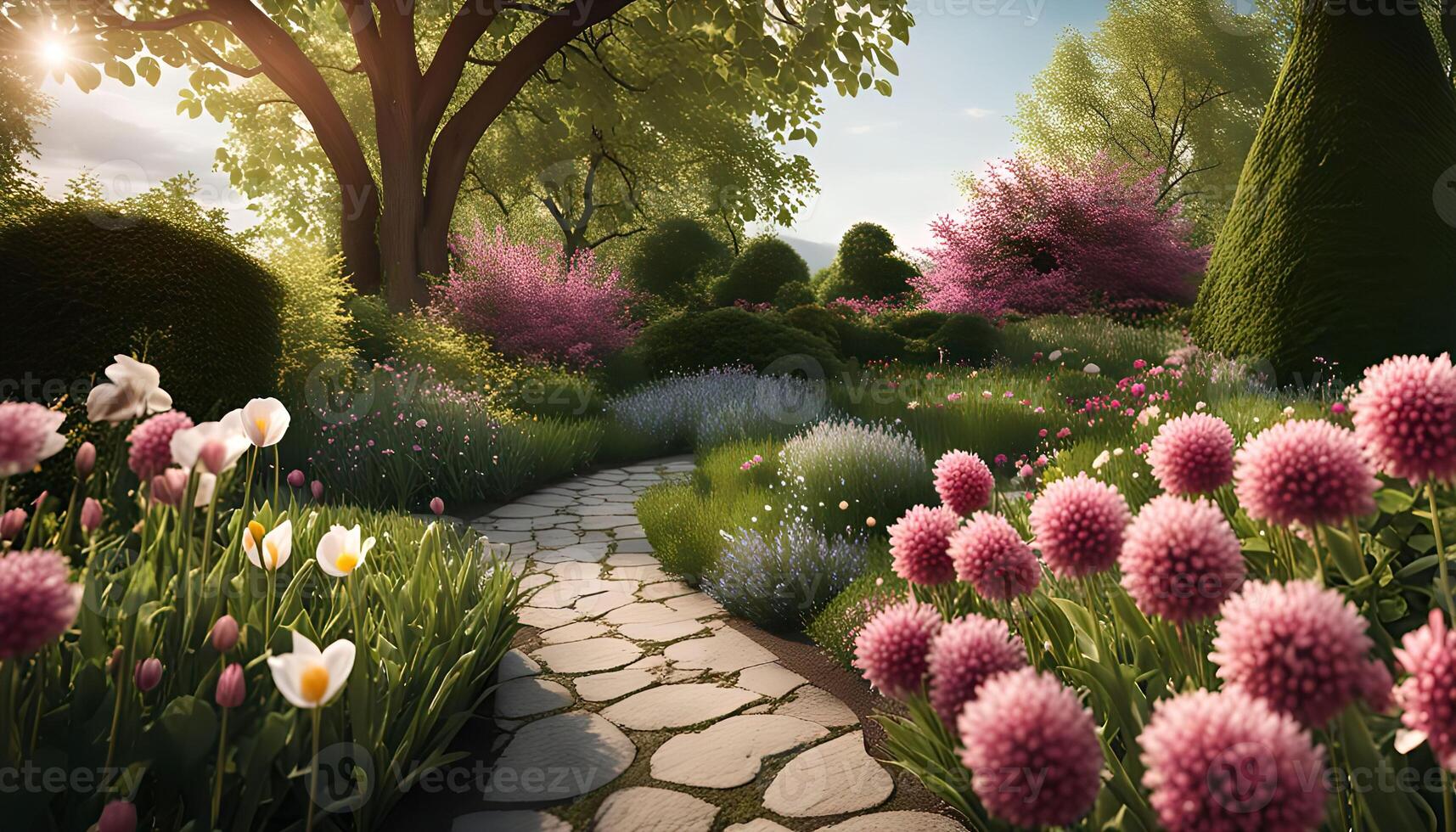 A Serene Garden Path photo