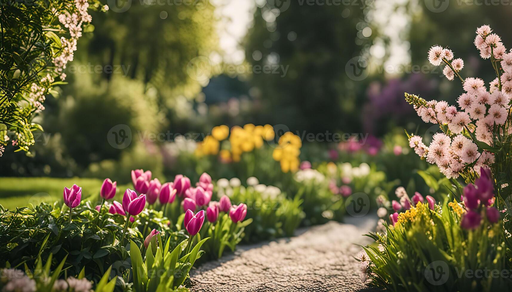 A Path Through a Spring Garden photo
