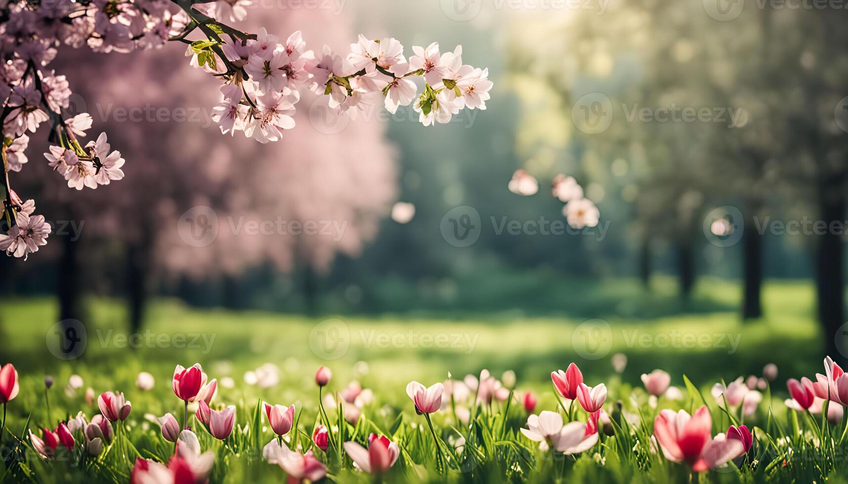 Springtime Bloom in a Flowery Meadow photo