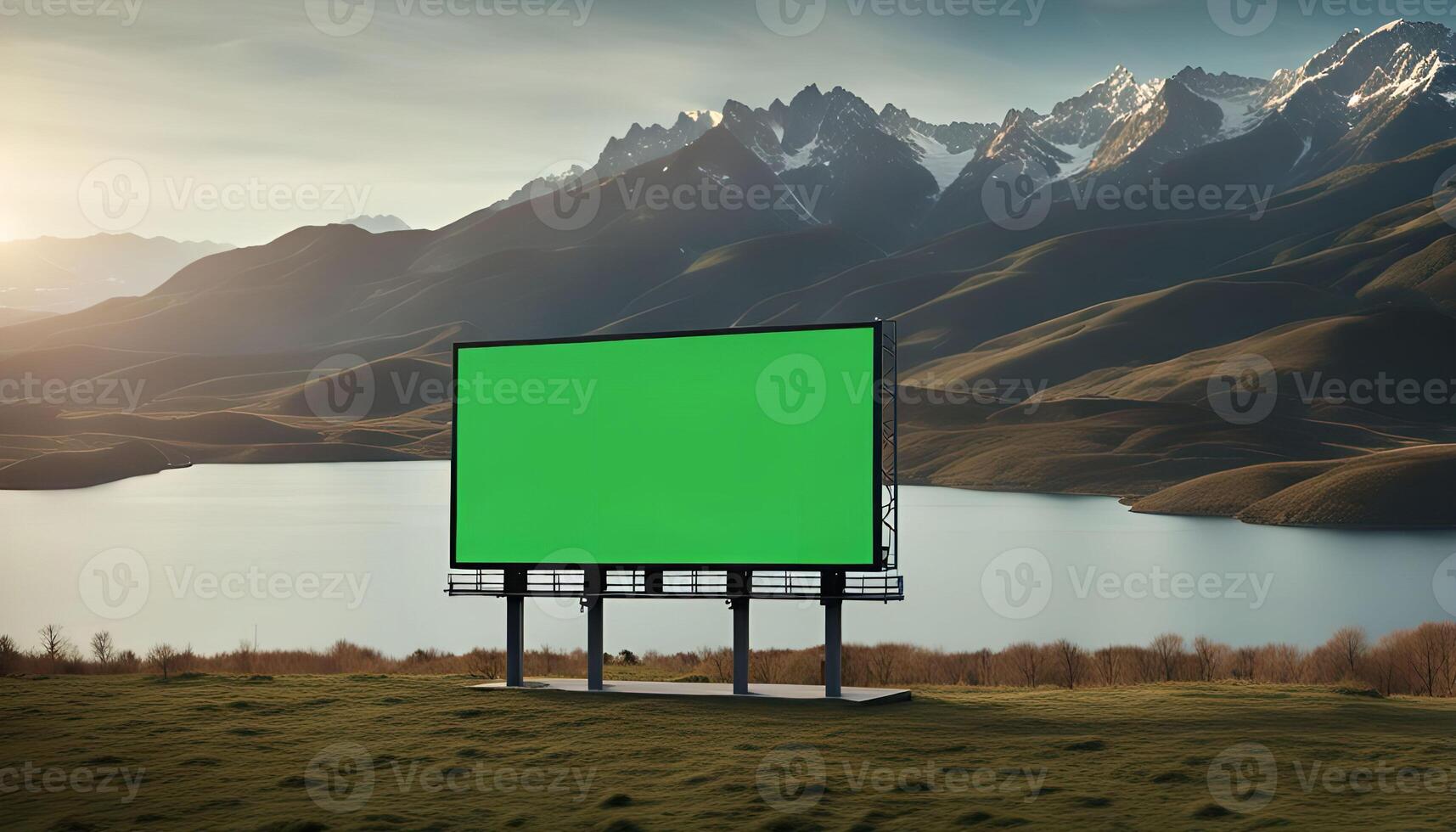 Billboard in a Mountainous Landscape photo