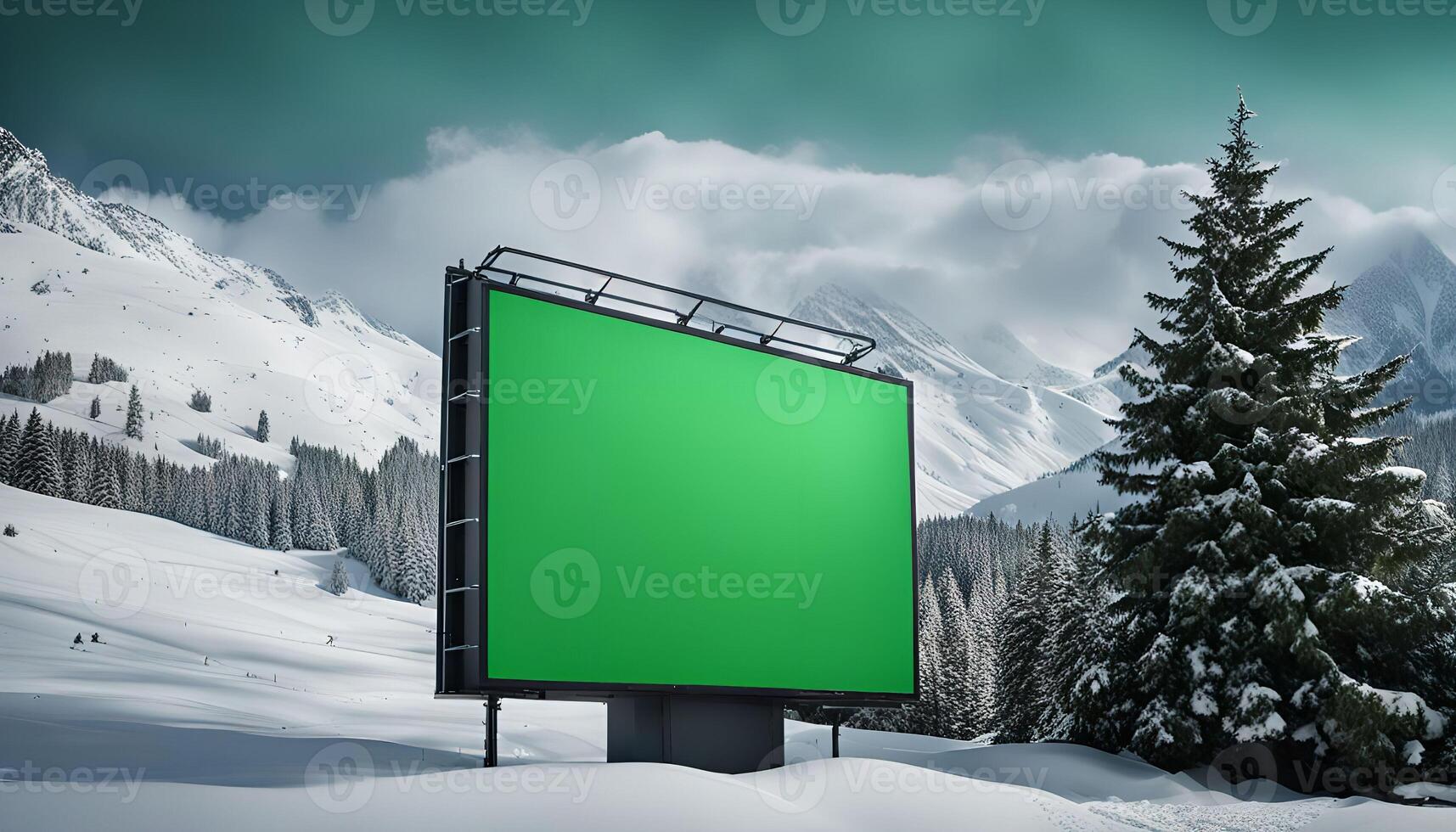 Billboard in a Winter Wonderland photo