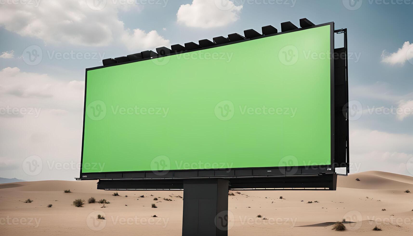 Billboard in Desert Landscape photo