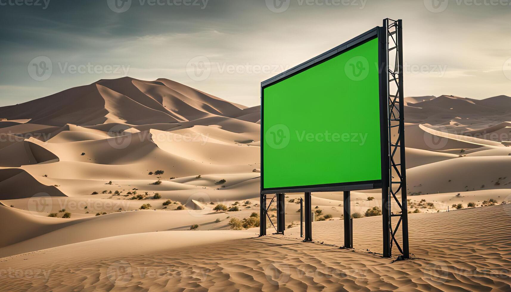 Green Screen in a Desert Landscape photo