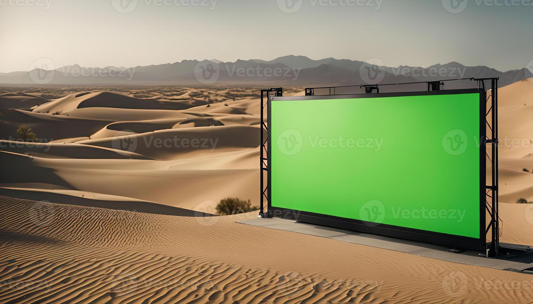 Green Screen in the Desert photo