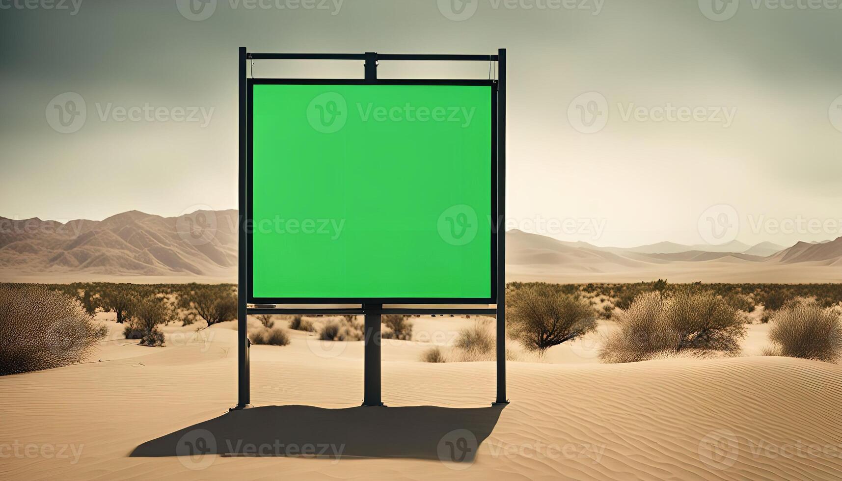 Billboard in Desert Landscape photo