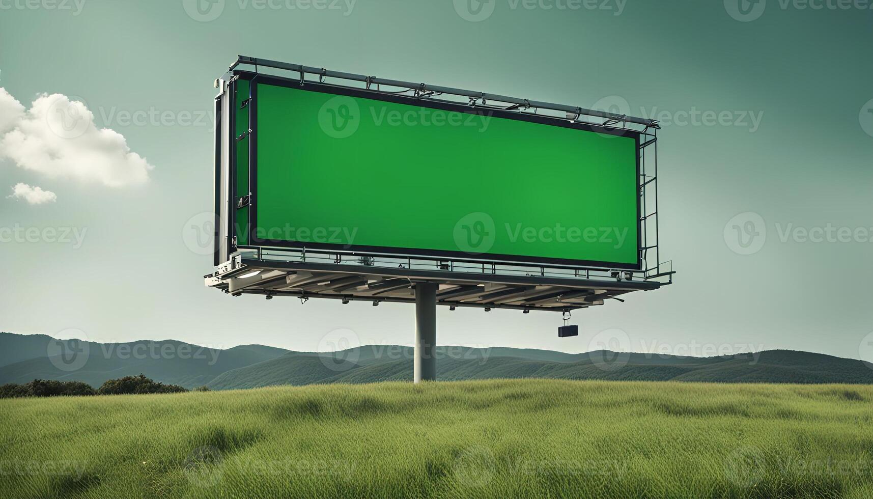 Green Screen Billboard in a Field photo