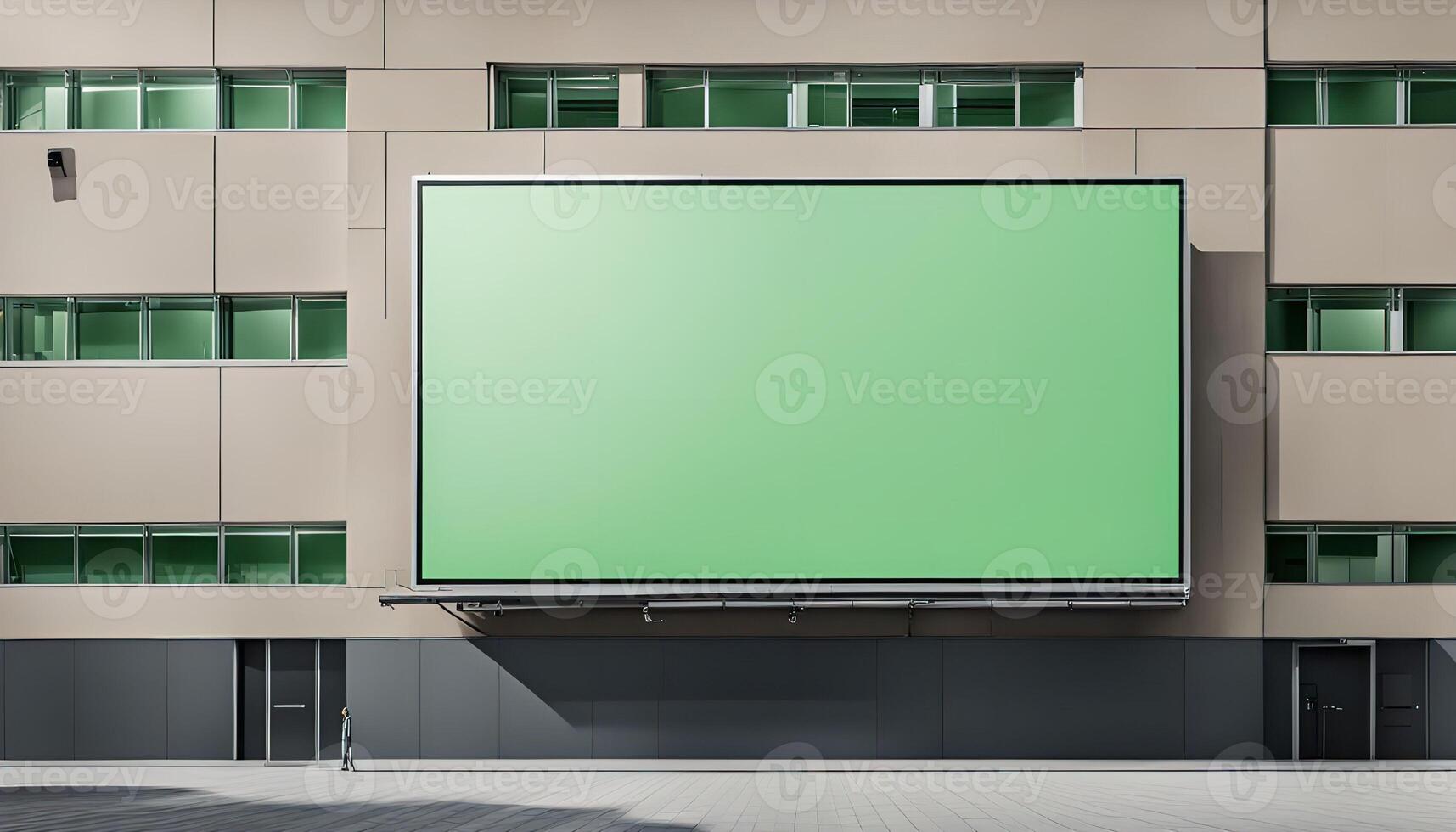 Blank Billboard on Building photo