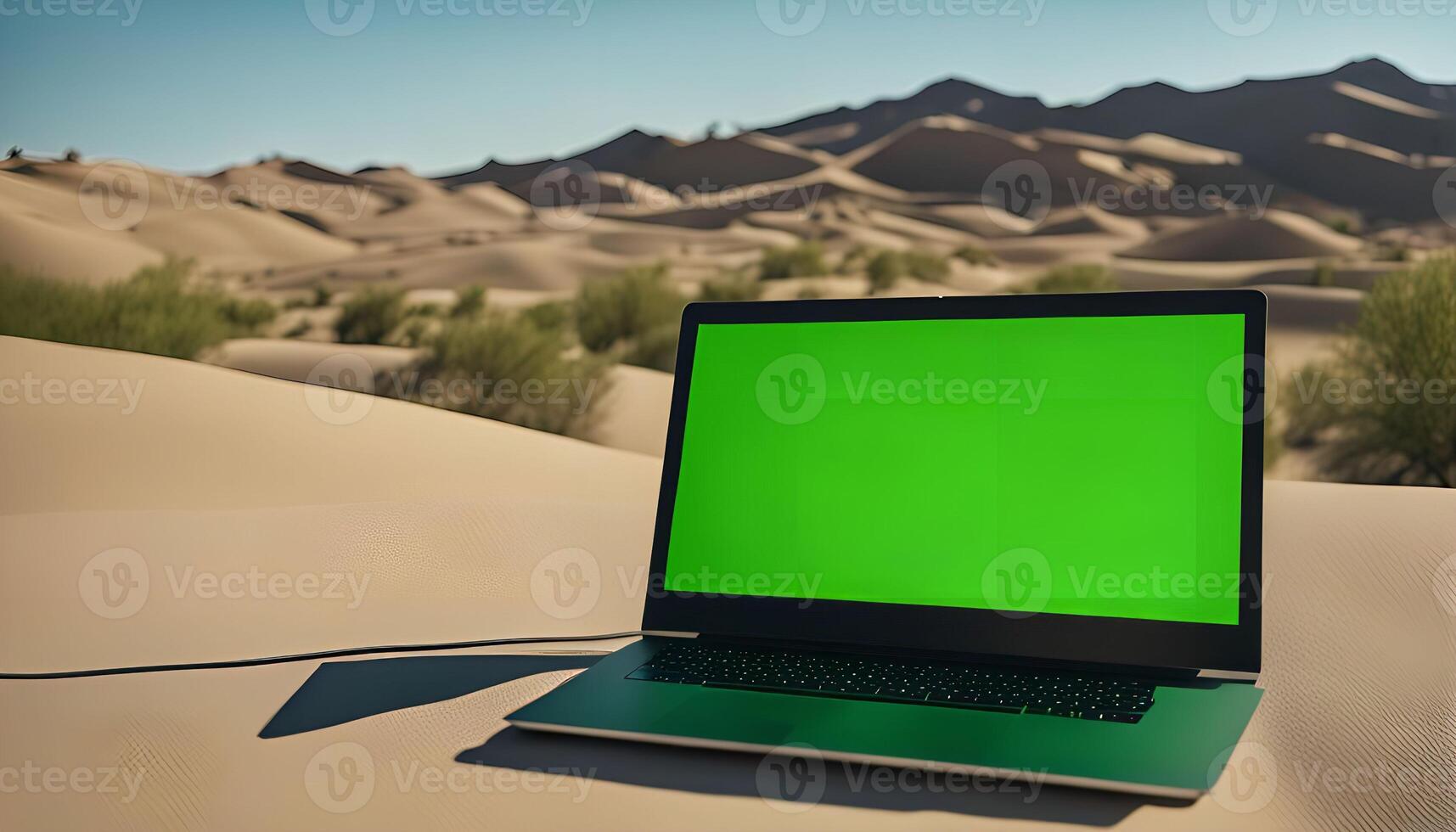 Laptop in the Desert photo