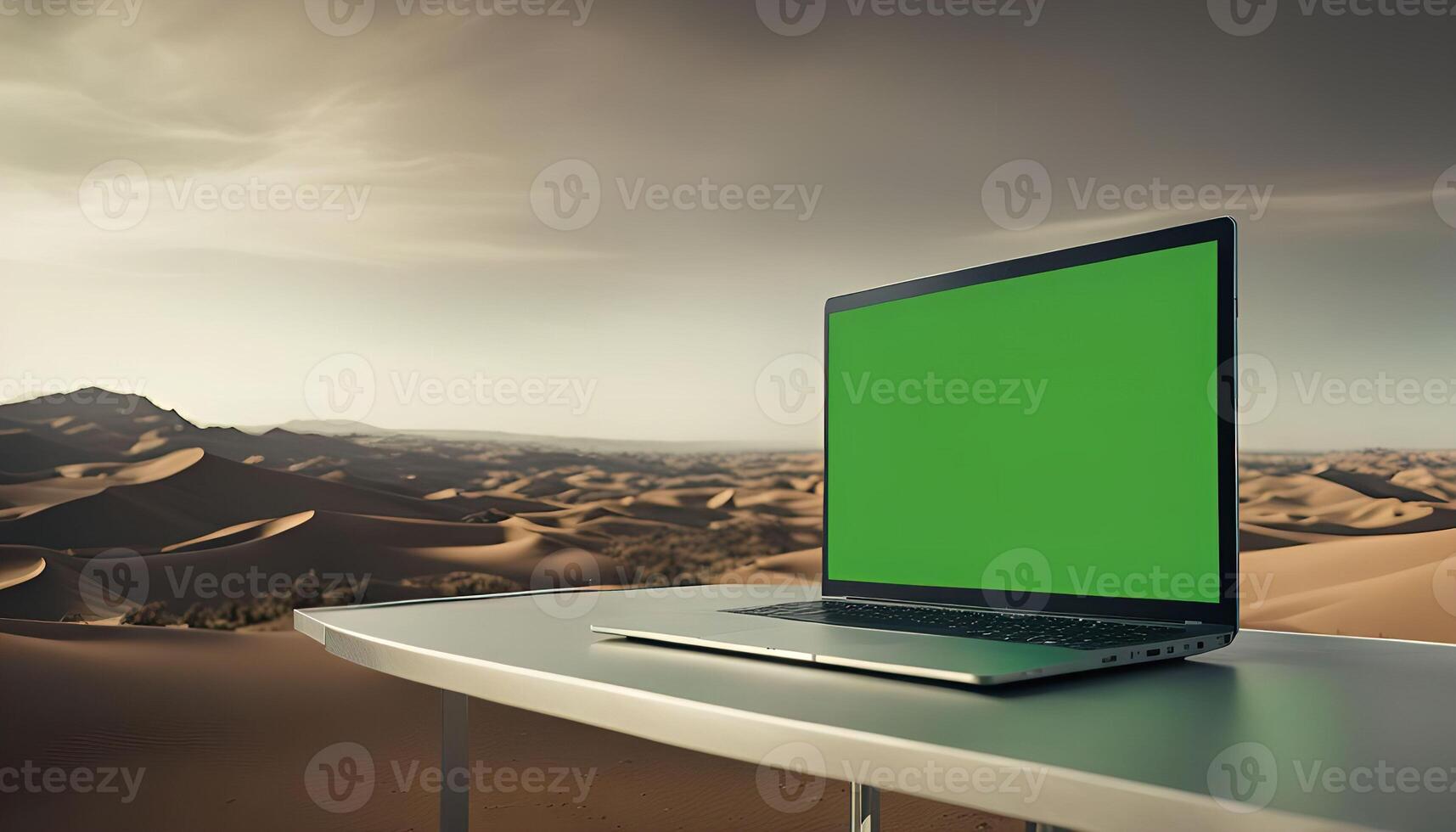 Laptop in the Desert photo