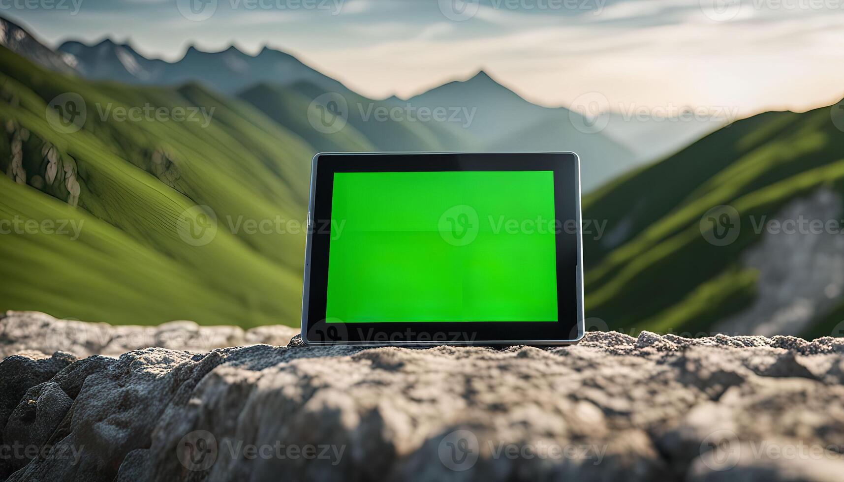 Tablet on a Mountaintop photo