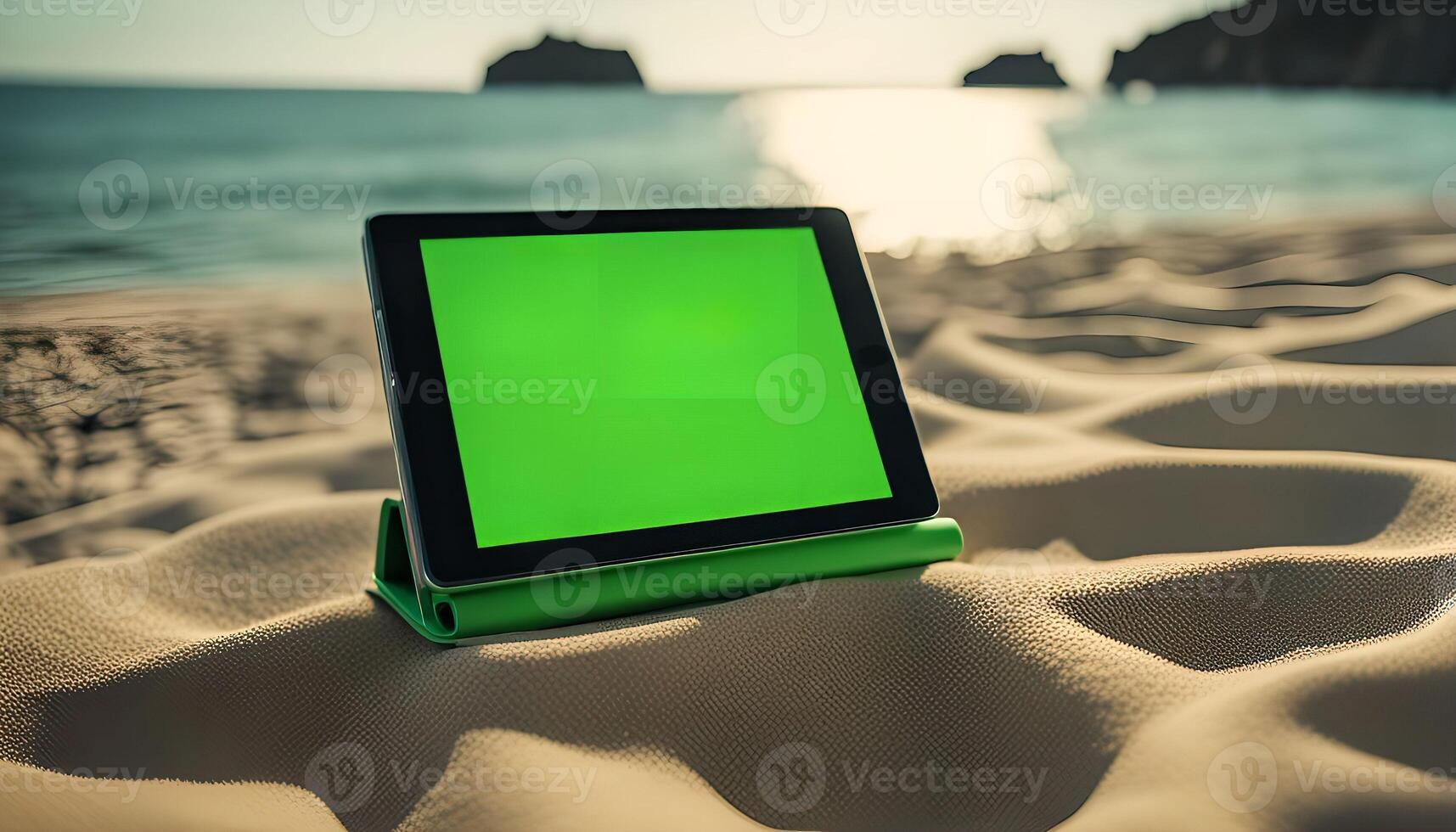 Tablet on the Beach photo