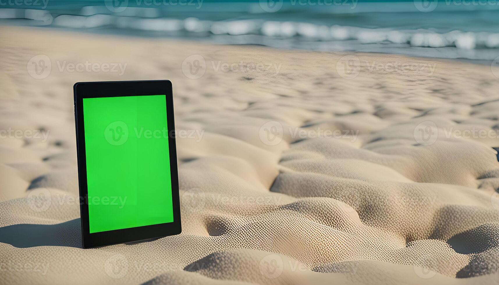 Tablet on the Beach photo