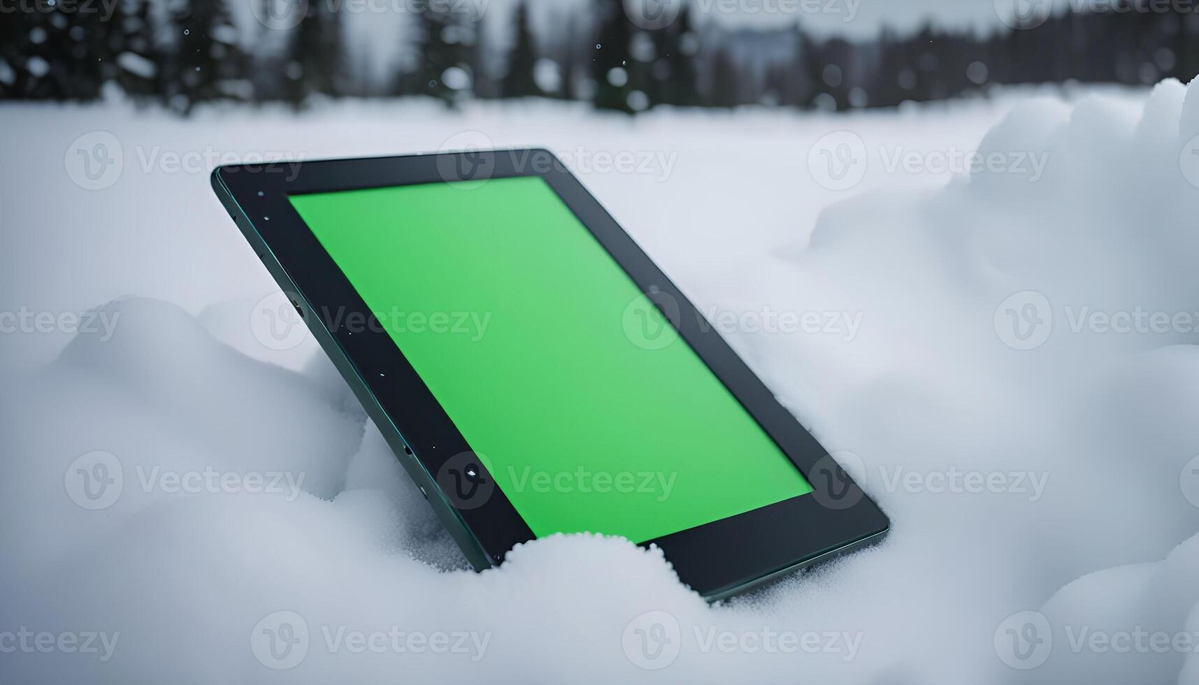 Tablet in the Snow photo