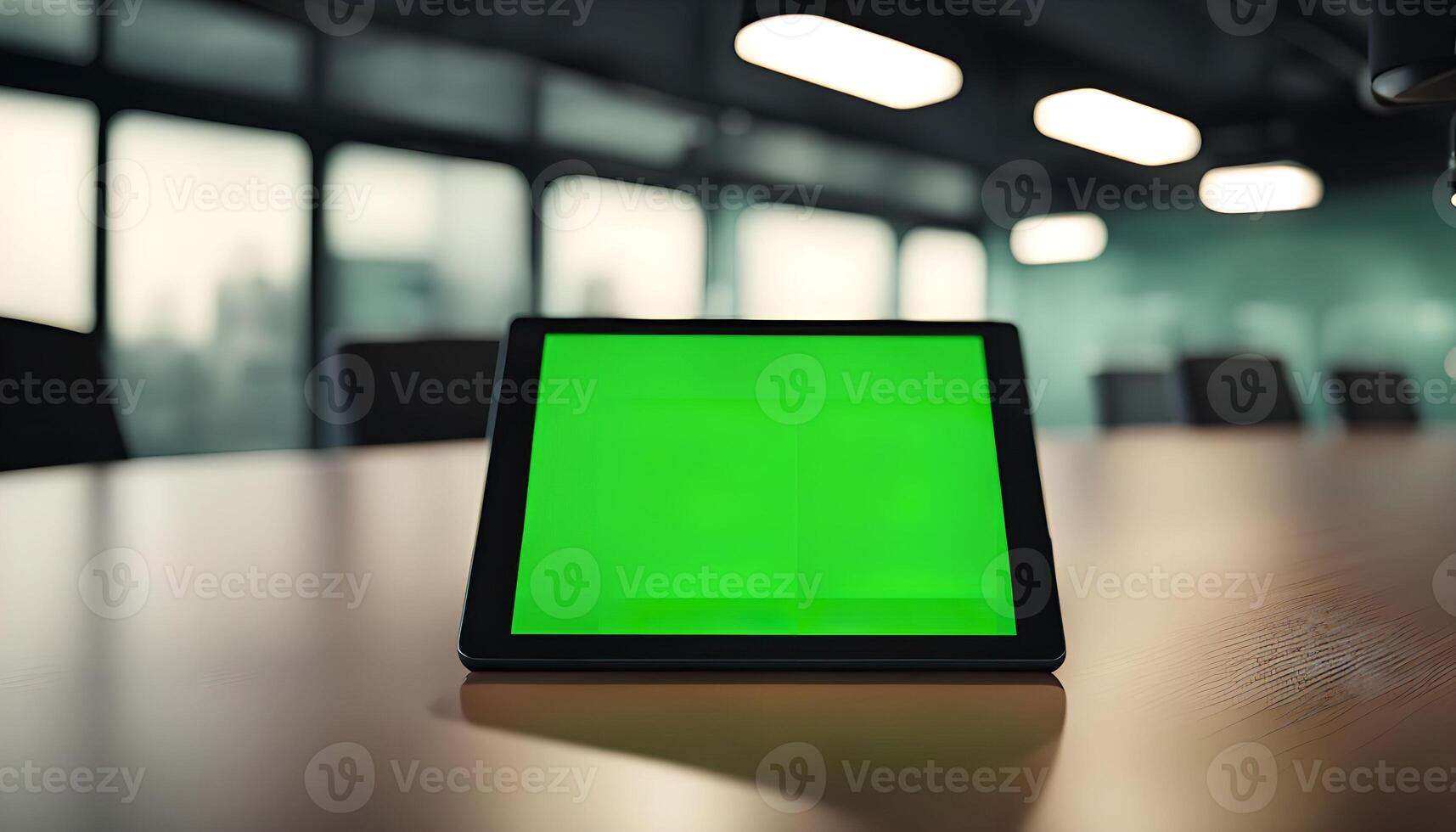 Tablet on Meeting Table photo