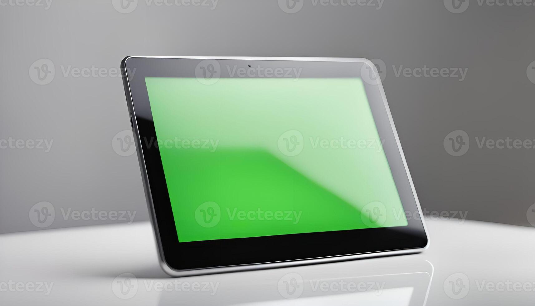 Tablet with Green Screen Display photo
