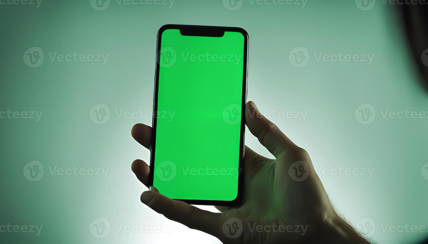 Smartphone with Green Screen photo
