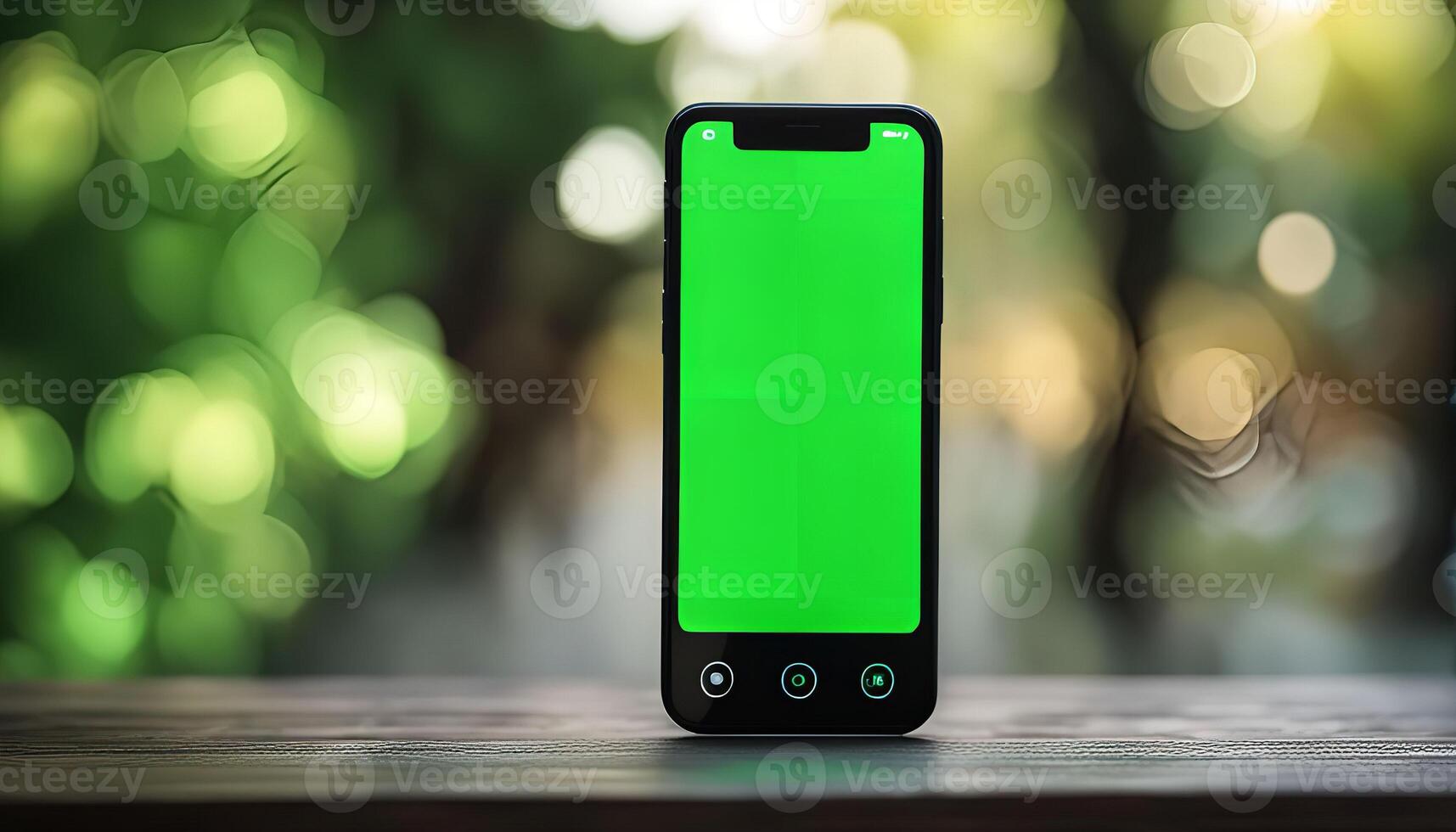 Green Screen Smartphone Mockup photo