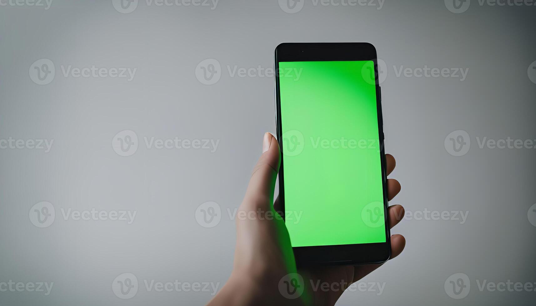 Smartphone with Green Screen photo