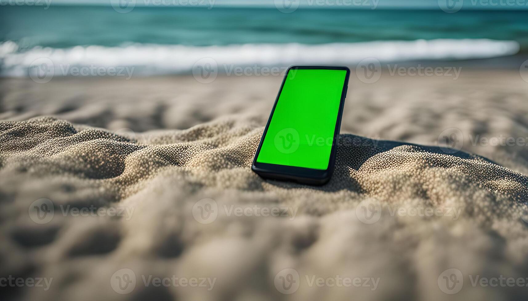 Smartphone on the Beach photo