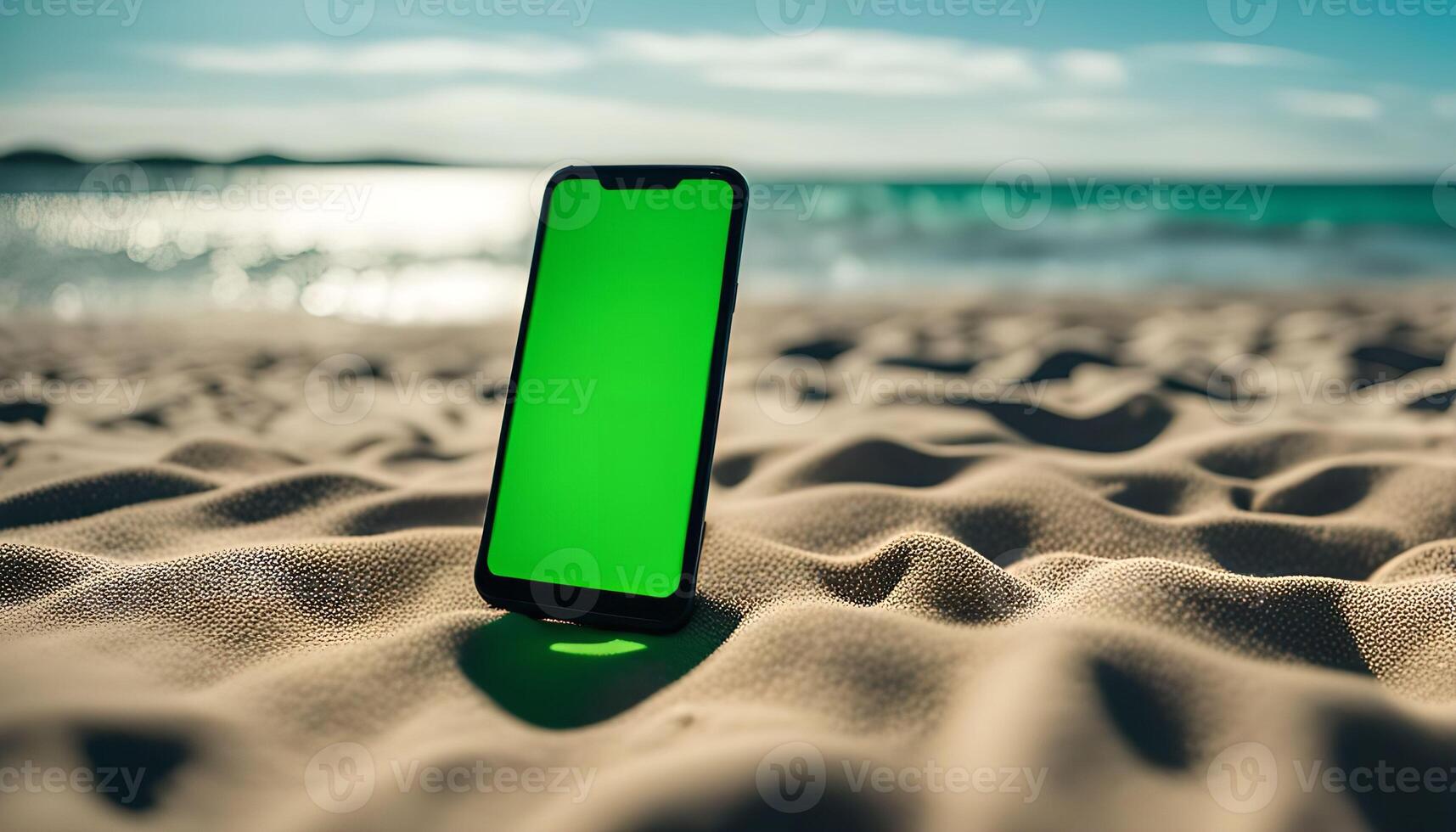 Smartphone on the Beach photo